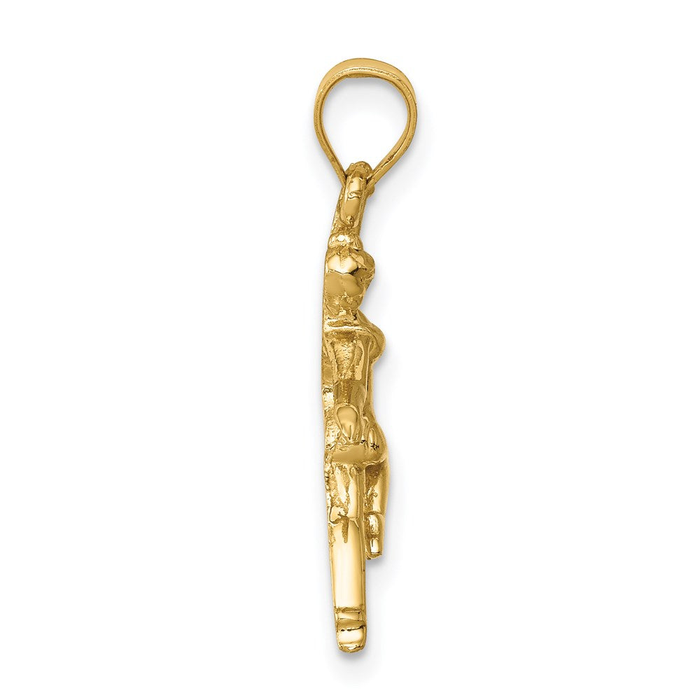 14K Gold Graceful Dancer Pendant Necklace - Charlie & Co. Jewelry