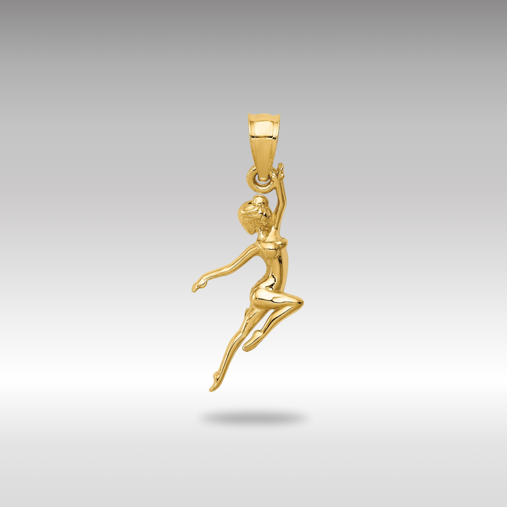 Gold Graceful Dancer Pendant Necklace - Charlie & Co. Jewelry
