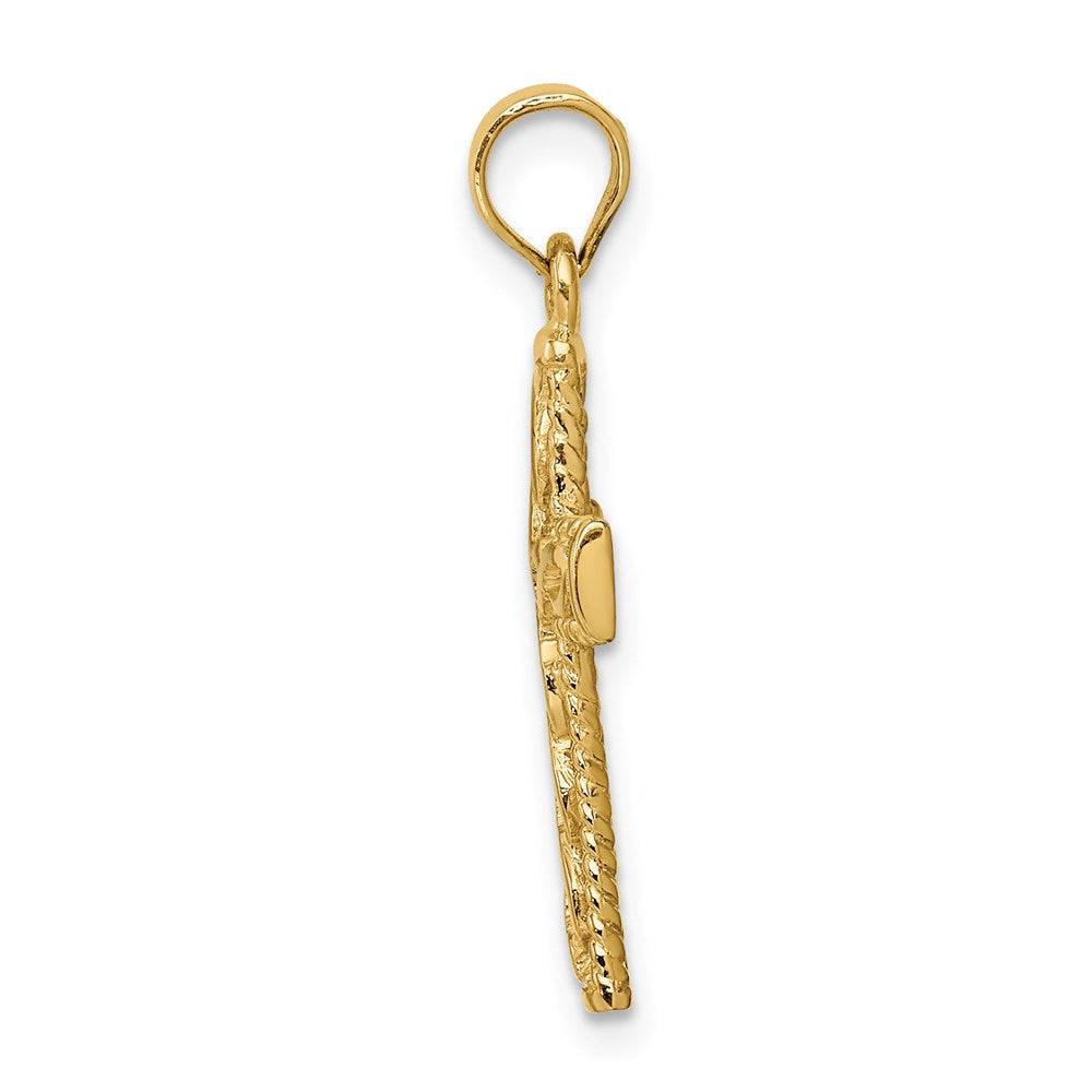 Charlie & Co Jewelry | 14k Polished Braided Cross Pendant - Model D4642