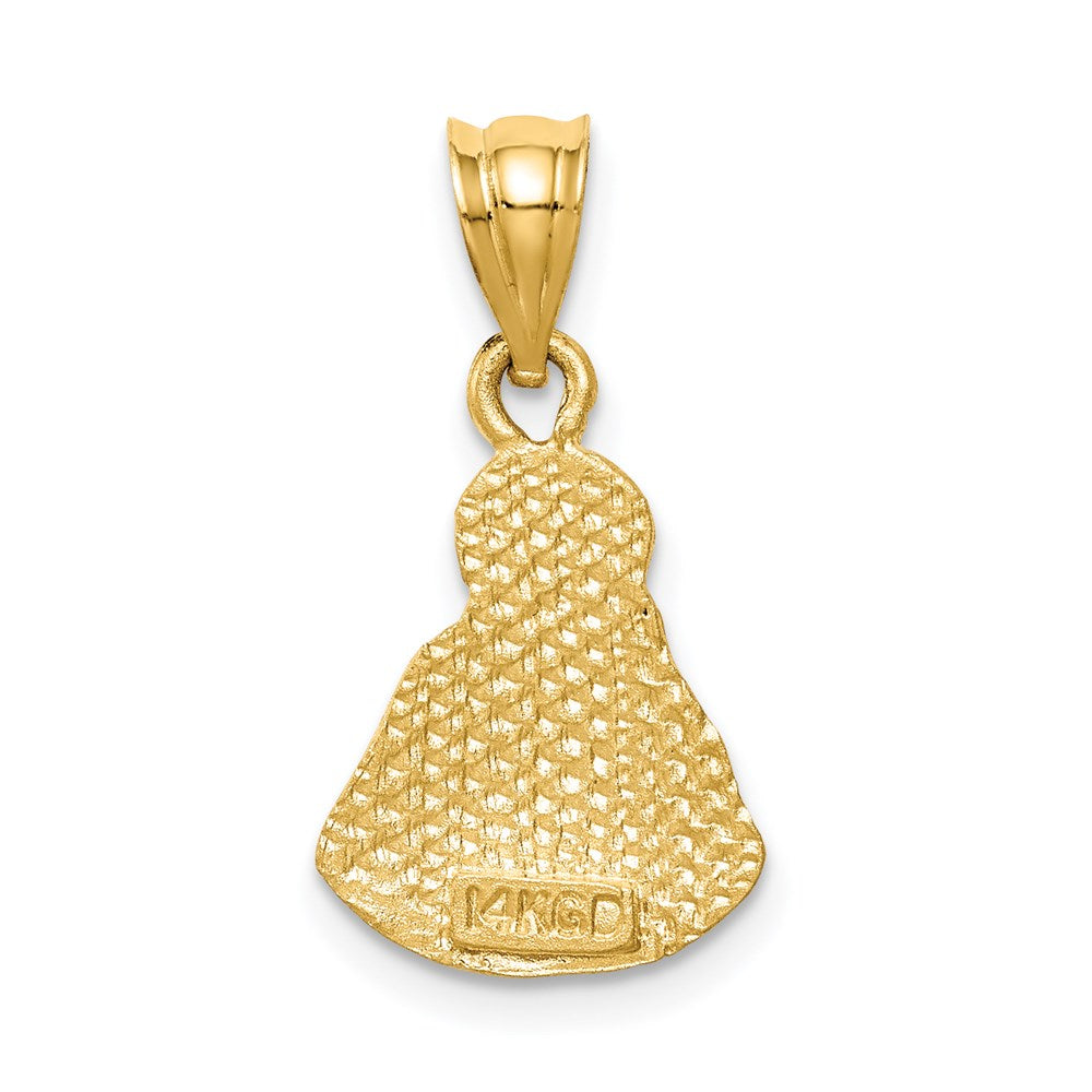 Charlie & Co Jewelry | 14k Brushed Diamond-cut Jesus Pendant - Model D4671