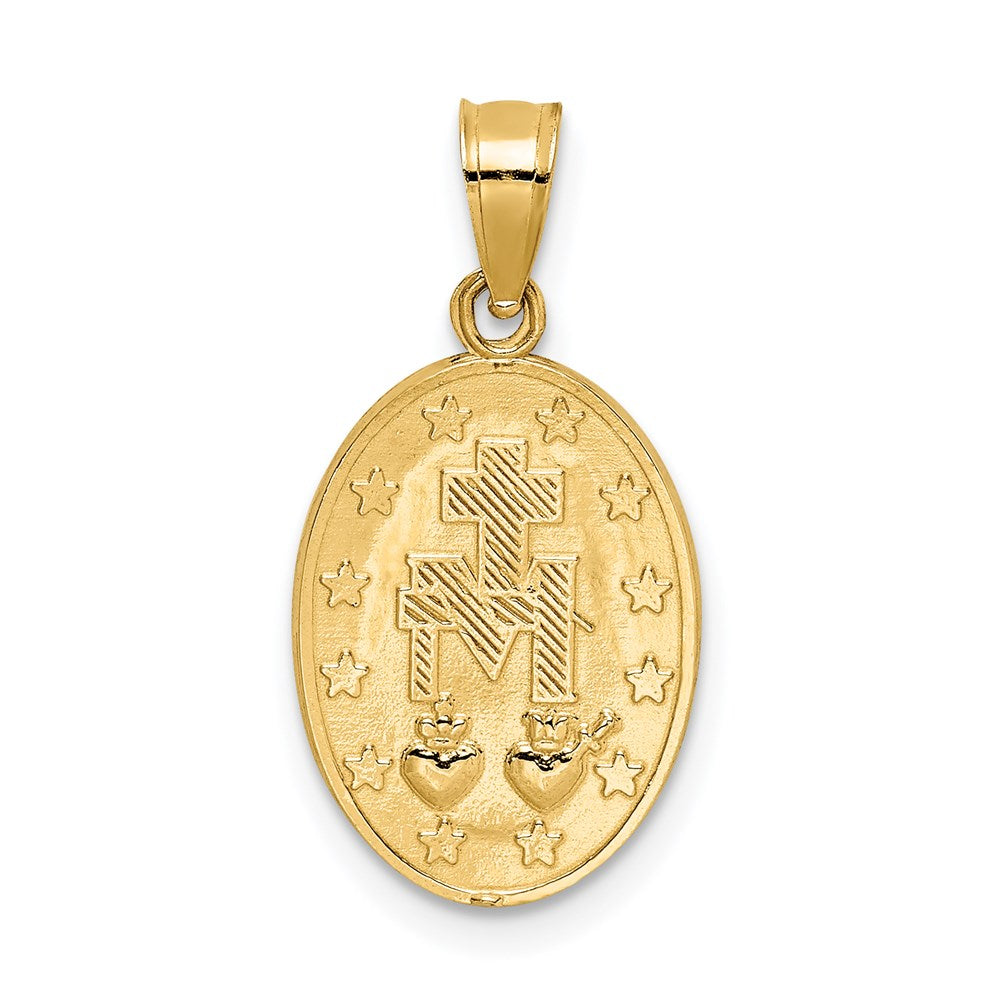 Charlie & Co Jewelry | 14k Polished Miraculous Medal Pendant - Model D4674