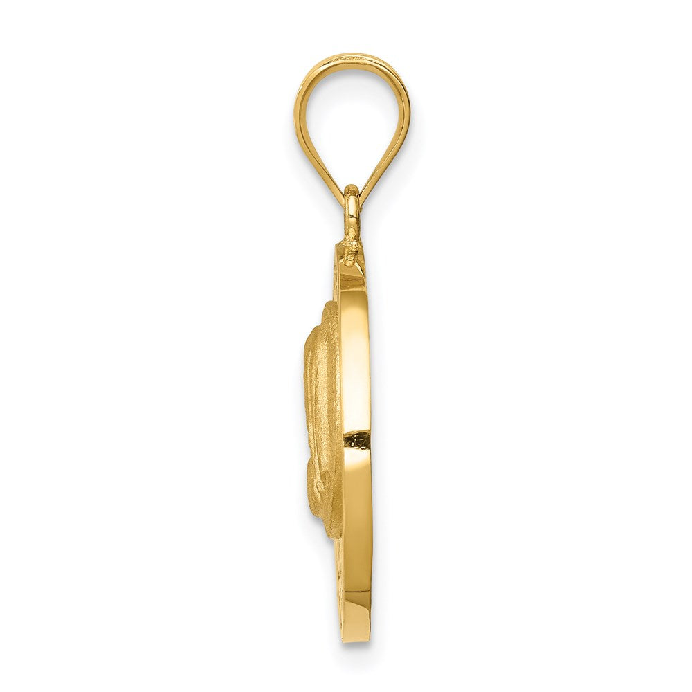 Charlie & Co Jewelry | 14k Brushed & Polished Virgin Mary Pendant - Model D4679