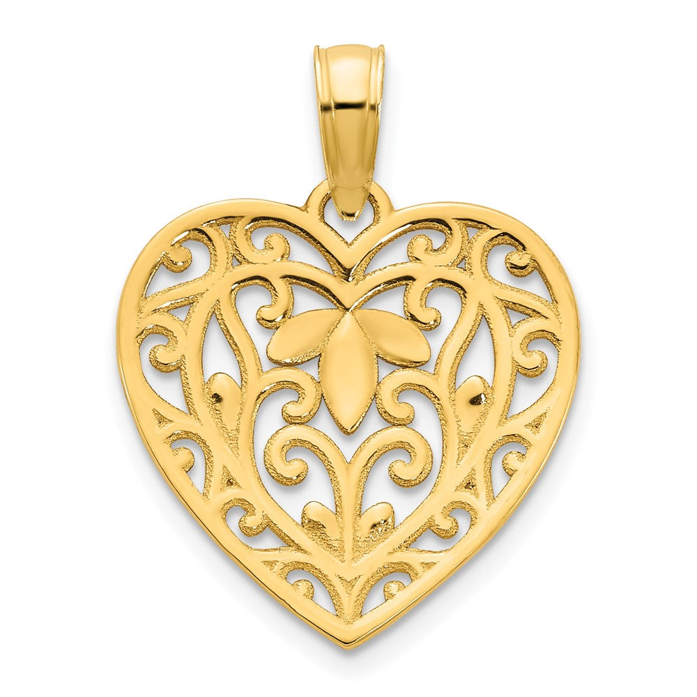 Charlie & Co Jewelry | 14k Fancy Heart Pendant - Model D5009