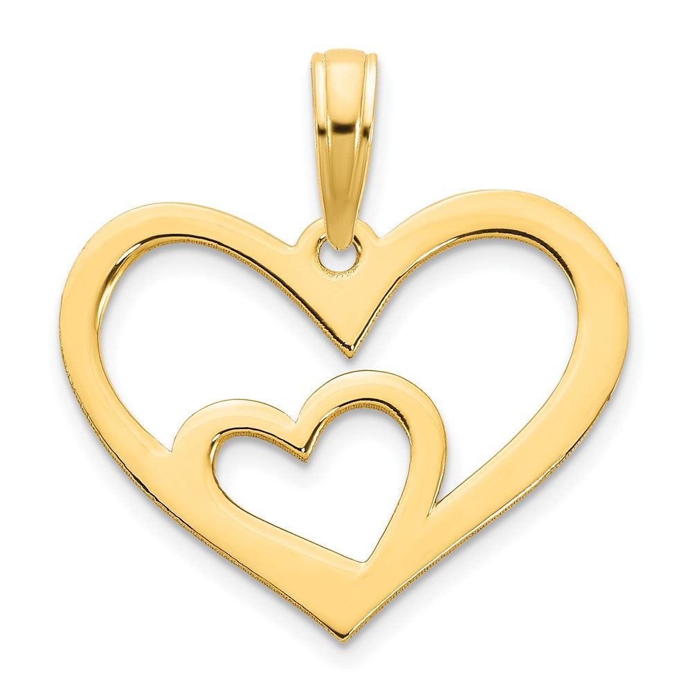 Charlie & Co Jewelry | 14ky Heart In A Heart Pendant - Model D5045