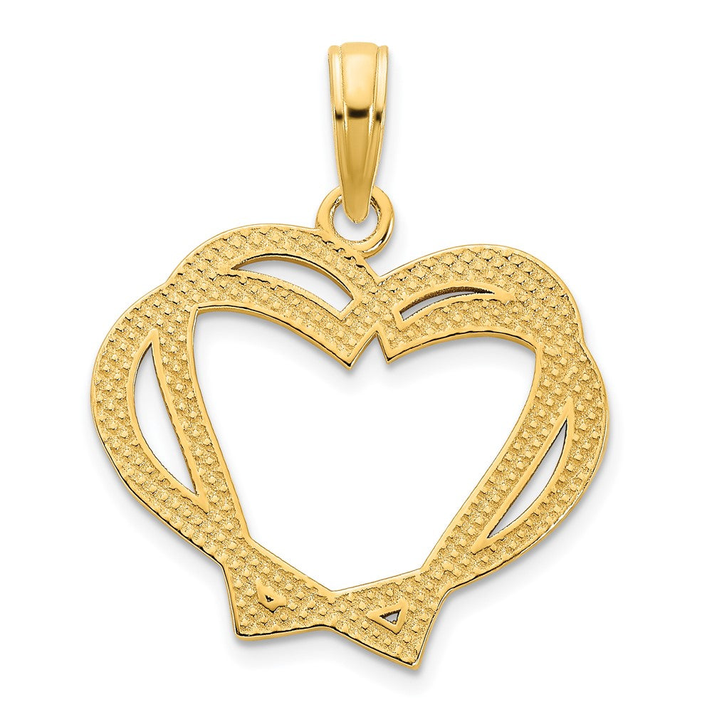 Charlie & Co Jewelry | 14k Heart In A Heart Pendant - Model D5058