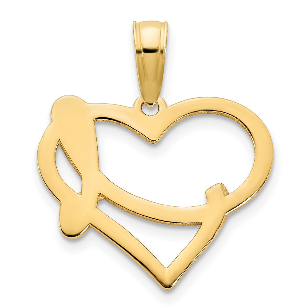 Charlie & Co Jewelry | 14k Fancy Heart Pendant - Model D5105