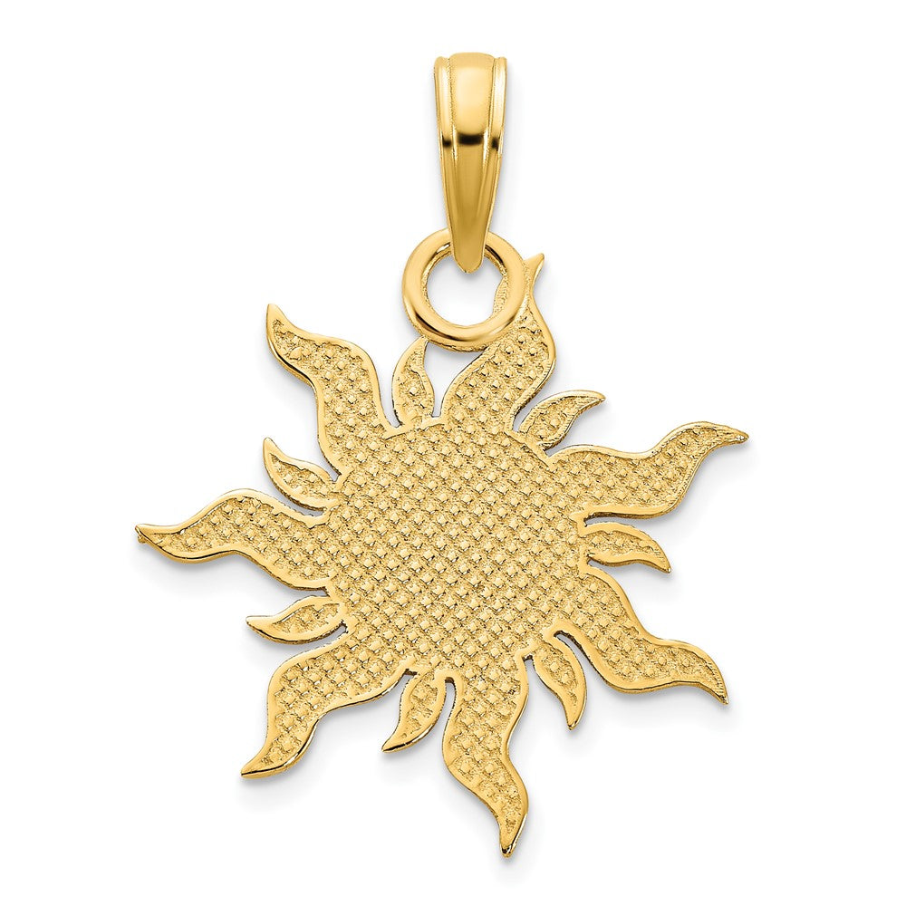 Gold 'I Love My Sunshine' Sun Necklace Charm Model-D5122 - Charlie & Co. Jewelry