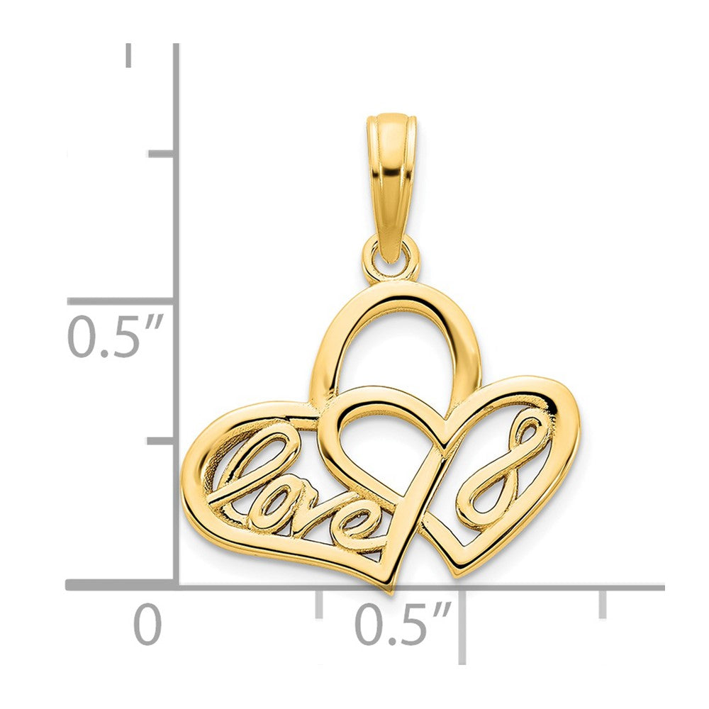 Charlie & Co Jewelry | 14ky Heart Love Infinity Symbol Charm - Model D5172