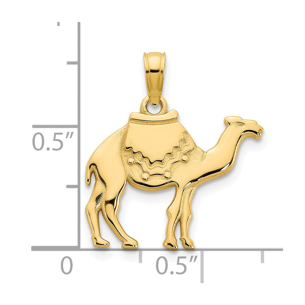 14k Gold Camel Necklace Pendant - Charlie & Co. Jewelry