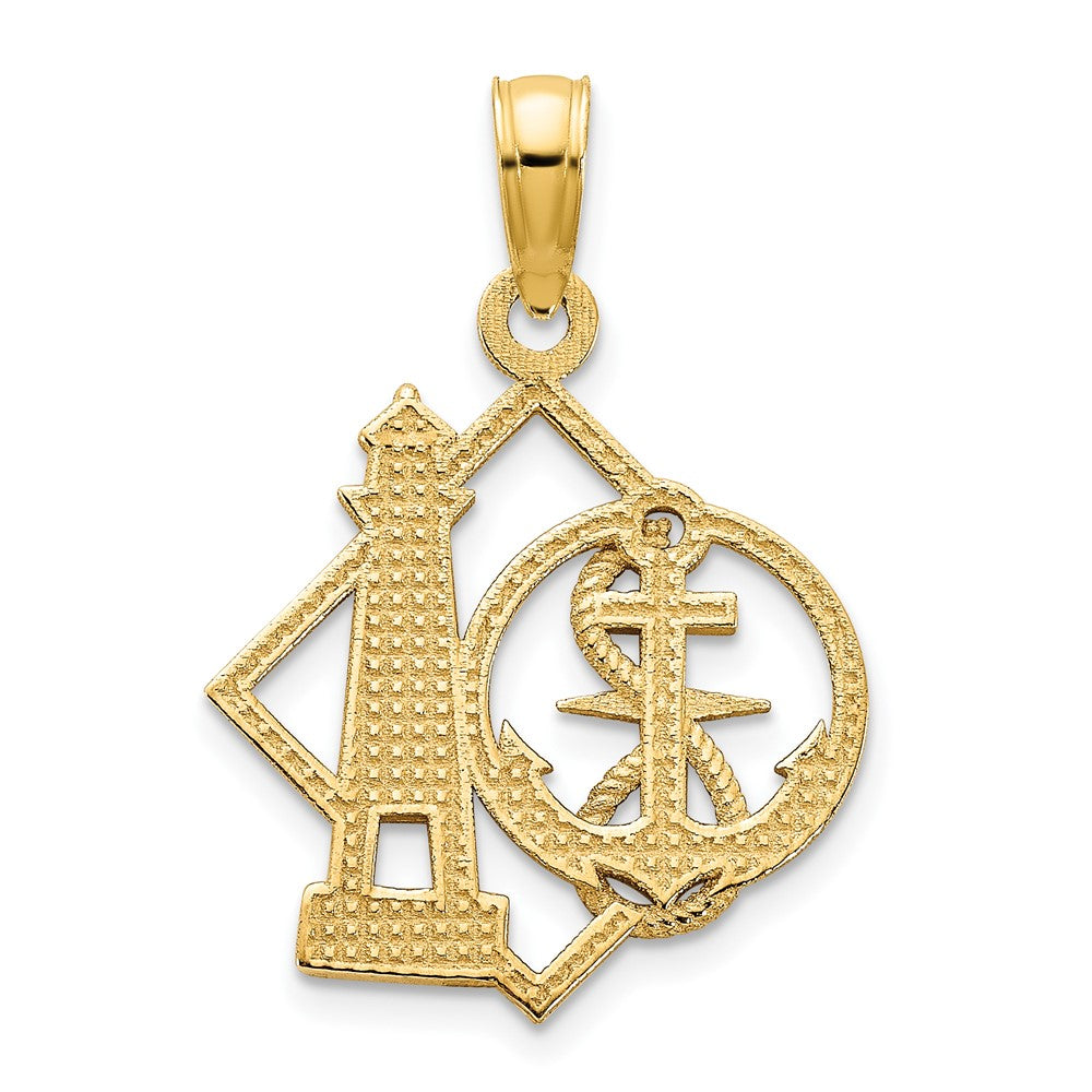 Charlie & Co Jewelry | 14ky Lighthouse And Anchor Charm - Model D5233