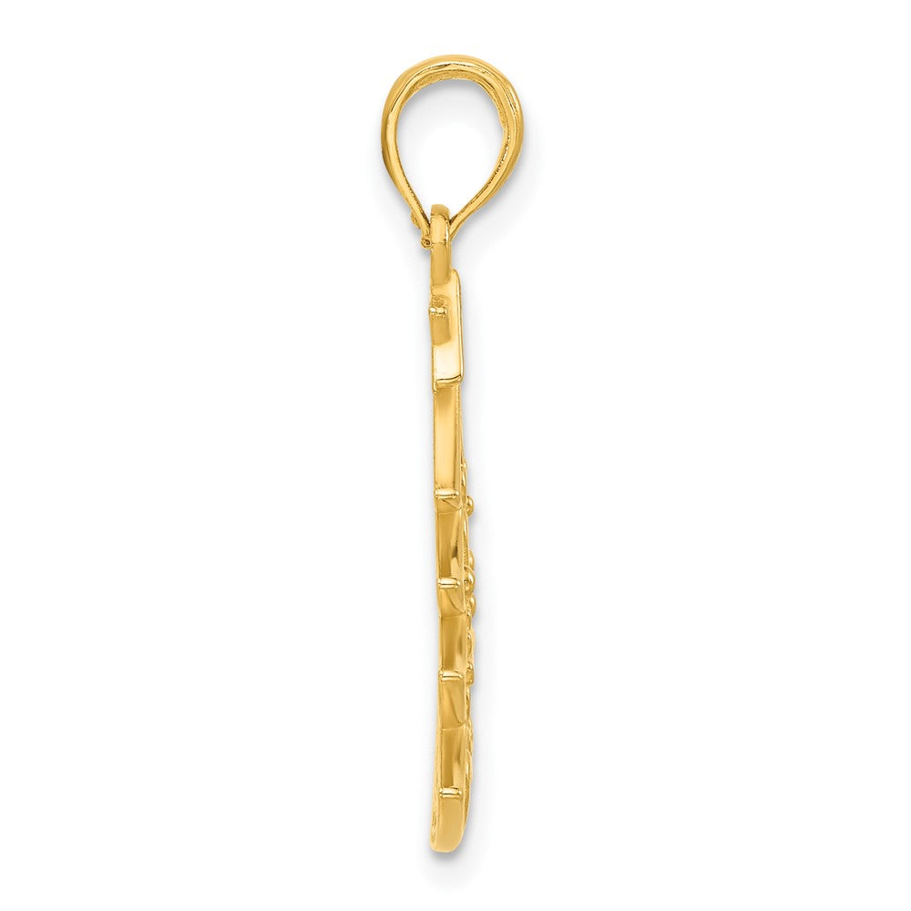 Charlie & Co Jewelry | 14k Polished Fancy Scrolled Christmas Tree Pendant - Model D5356
