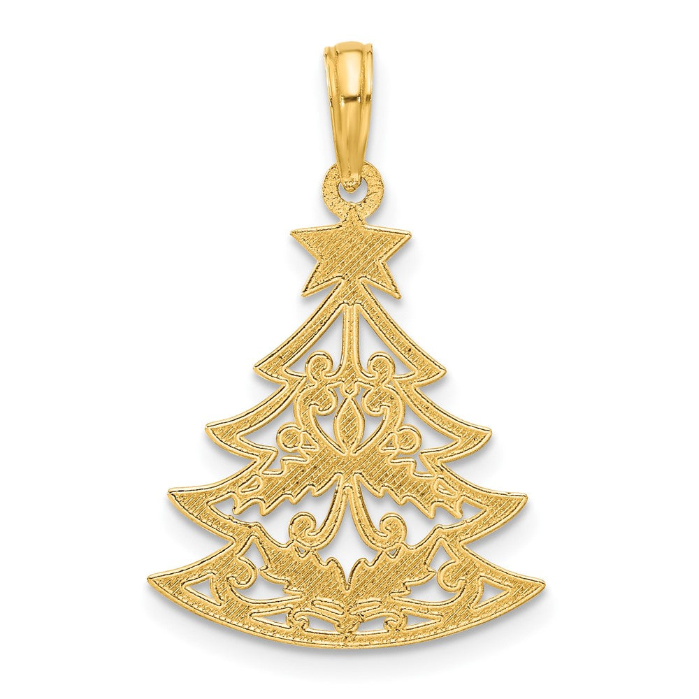 Charlie & Co Jewelry | 14k Polished Fancy Scrolled Christmas Tree Pendant - Model D5356