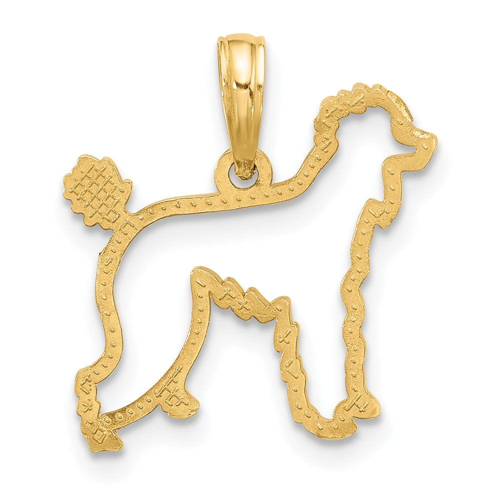 Charlie & Co Jewelry | 14k Polished Poodle Dog Outline Charm - Model D5369