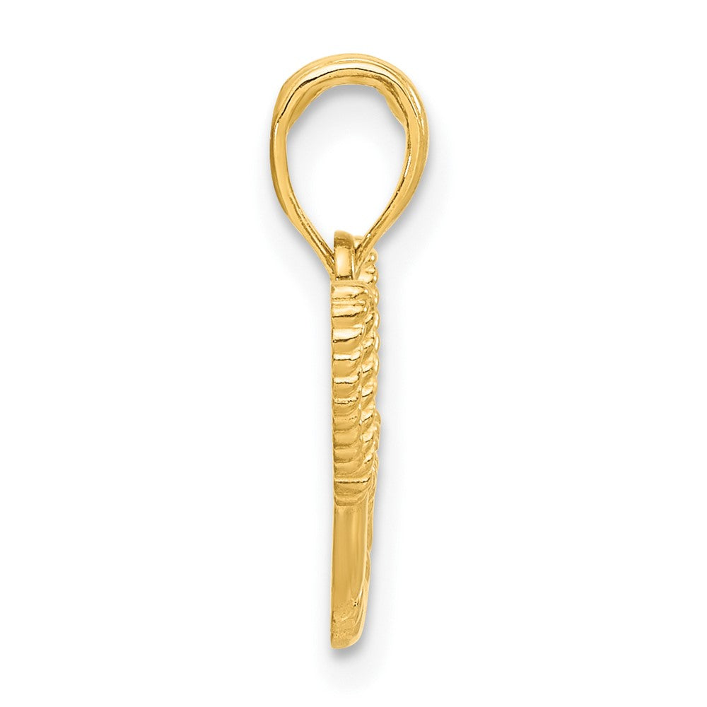 Charlie & Co Jewelry | 14k Polished Life Preserver With Rope Pendant - Model D5372