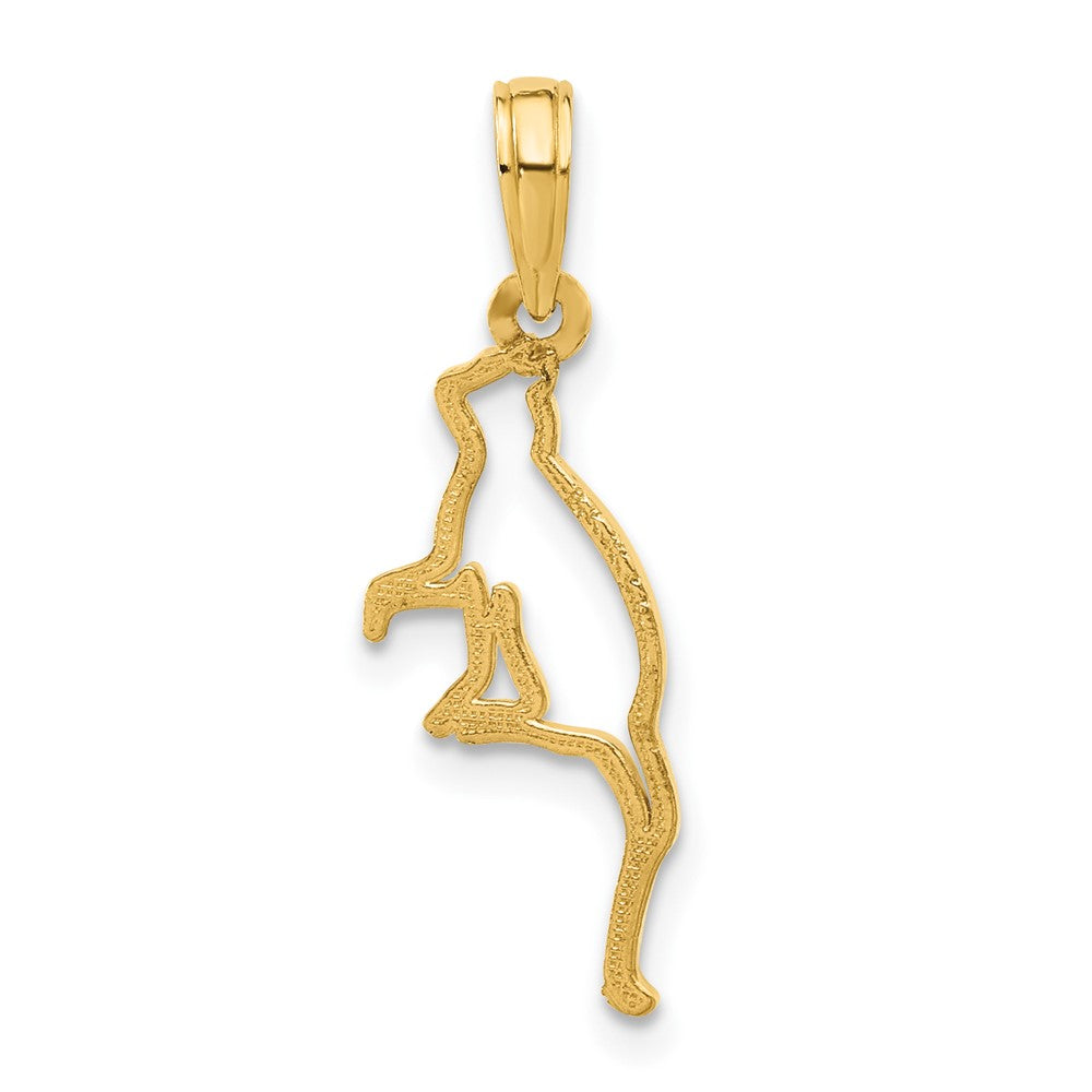 Charlie & Co Jewelry | 14k Polished Cat Sitting Pendant - Model D5393