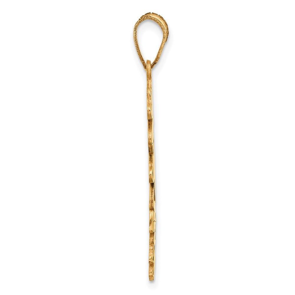 Charlie & Co Jewelry | 14k Polished With Green Enameled Clovers Pendant - Model D5405