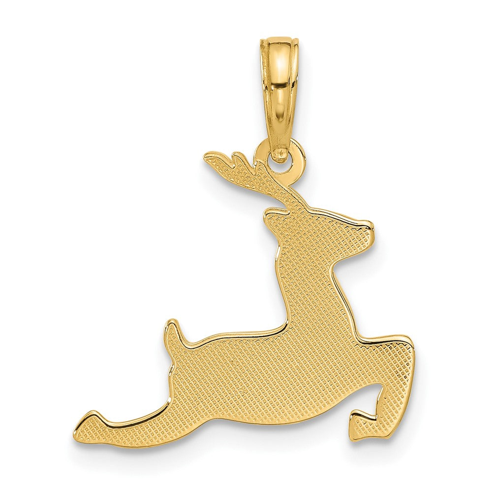 Charlie & Co Jewelry | 14k Polished Prancing Reindeer Charm - Model D5431