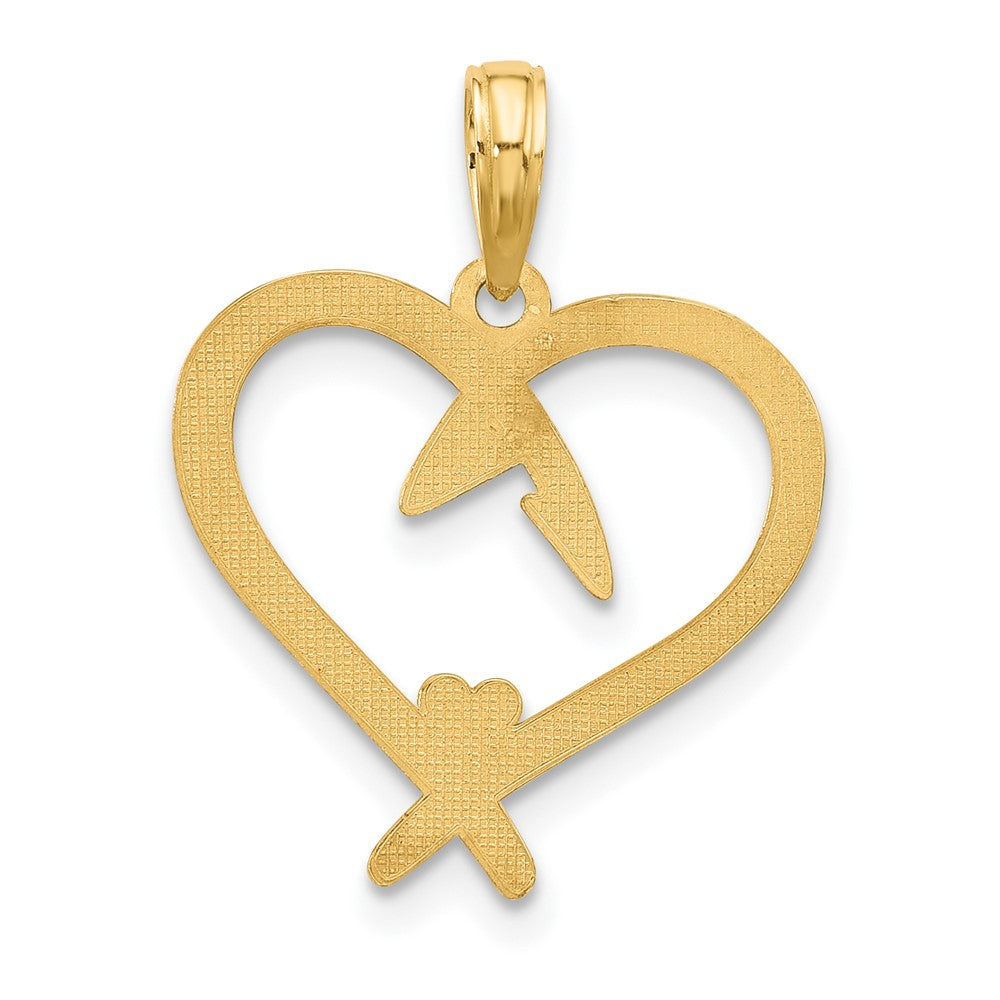 Charlie & Co Jewelry | 14k Fancy Heart Charm - Model D5435