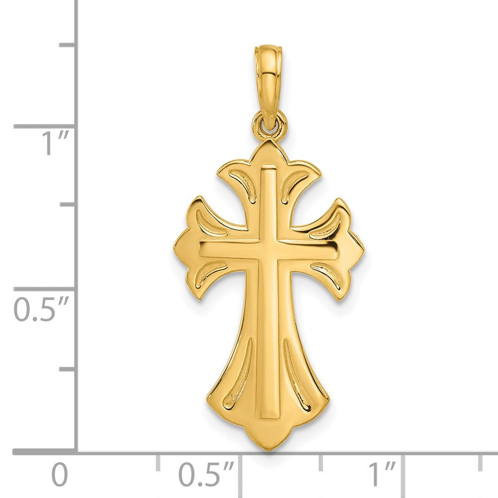 Charlie & Co Jewelry | 14k Fancy Cross Charm - Model D5468