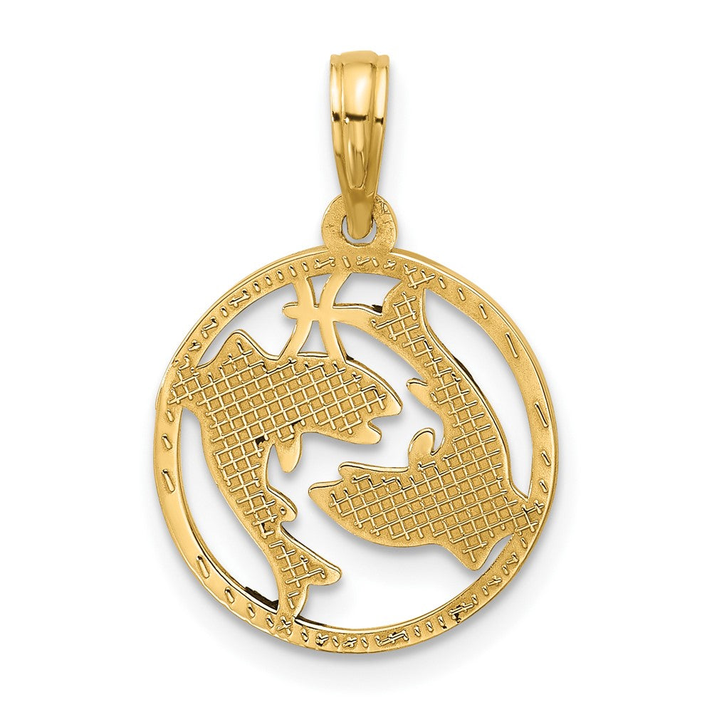 Charlie & Co Jewelry | 14k Polished Round Pisces Pendant - Model D5523