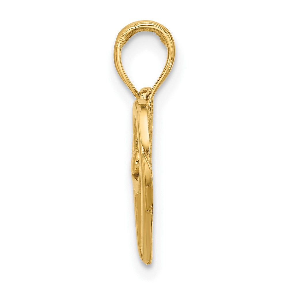 Charlie & Co Jewelry | 14k Polished Fancy Heart Charm - Model D5539