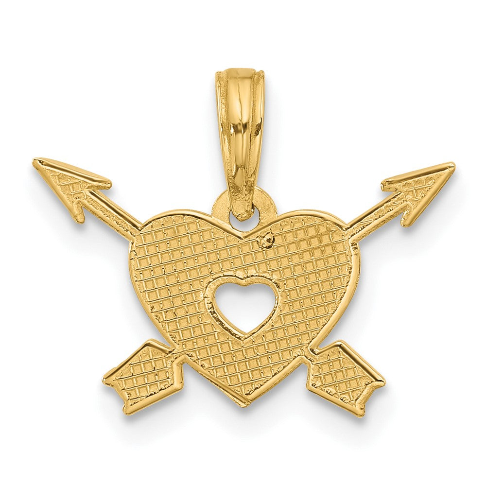 Charlie & Co Jewelry | 14k Polished Heart And Arrows Charm - Model D5568