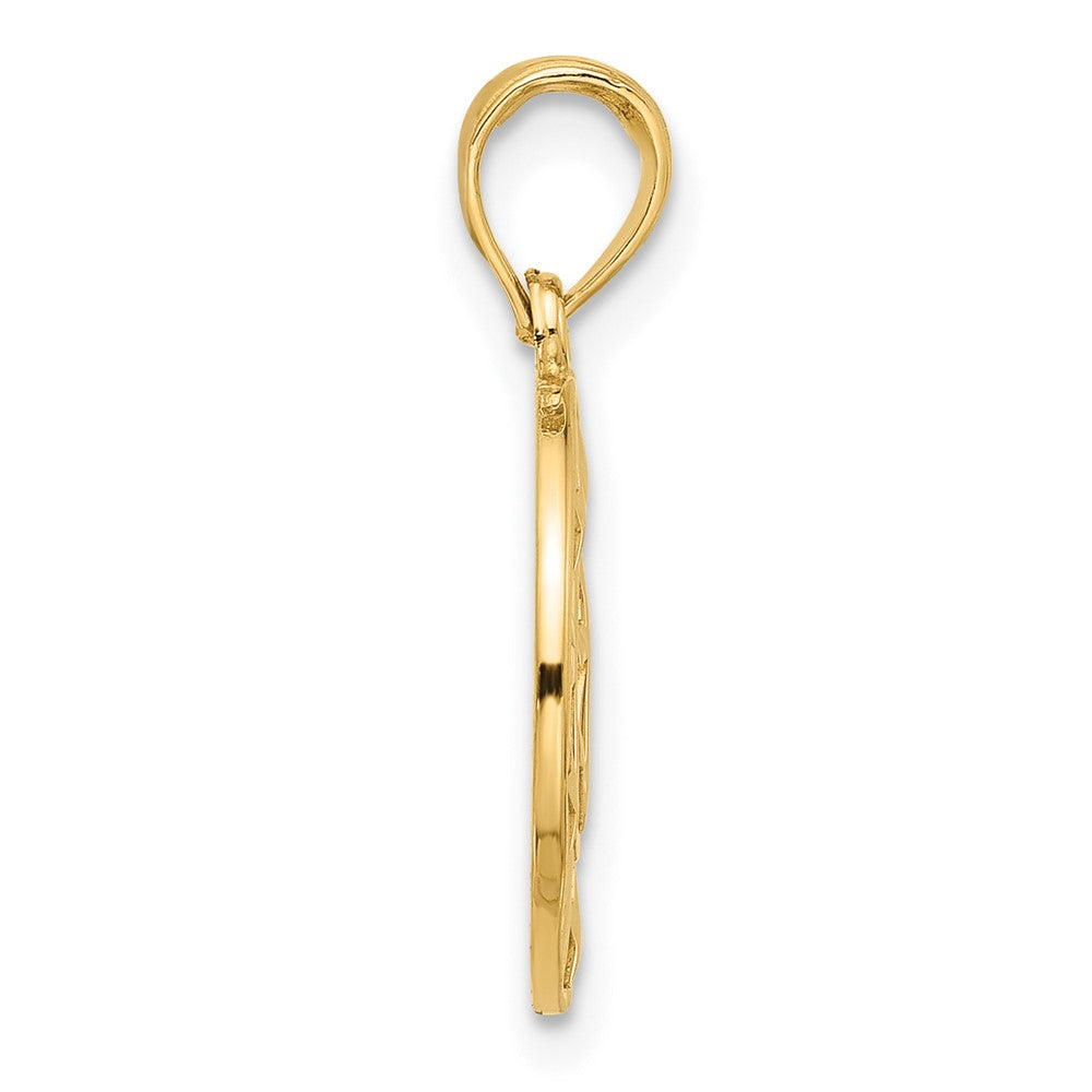 Charlie & Co Jewelry | 14k Polished Anchor And Stars Charm - Model D5570