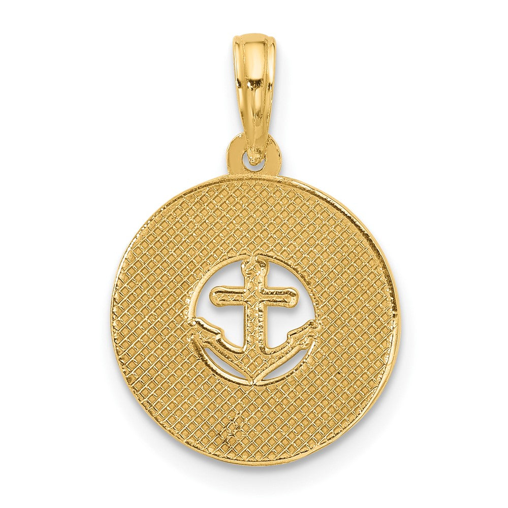 Charlie & Co Jewelry | 14k Polished Anchor And Stars Charm - Model D5570