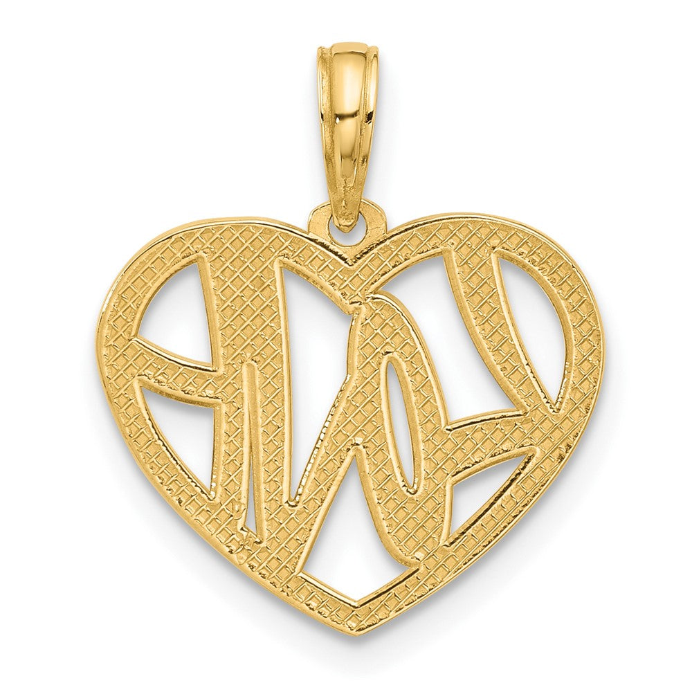 Charlie & Co Jewelry | 14k Polished Fancy Love Heart Charm - Model D5572