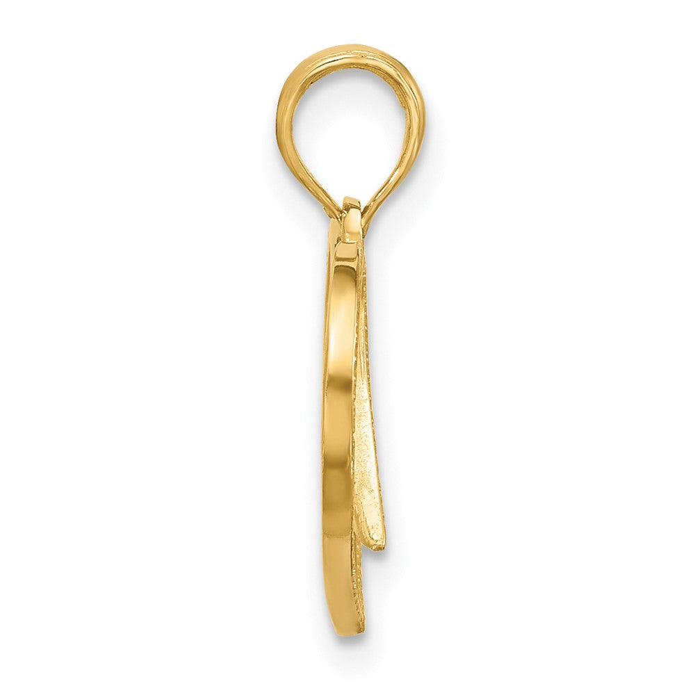 Charlie & Co Jewelry | 14k Polished Fancy Wings And Heart Charm - Model D5608