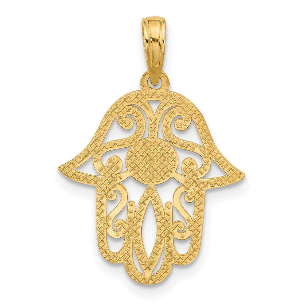 Charlie & Co Jewelry | 14ky Fancy Hamsa Charm - Model D5622