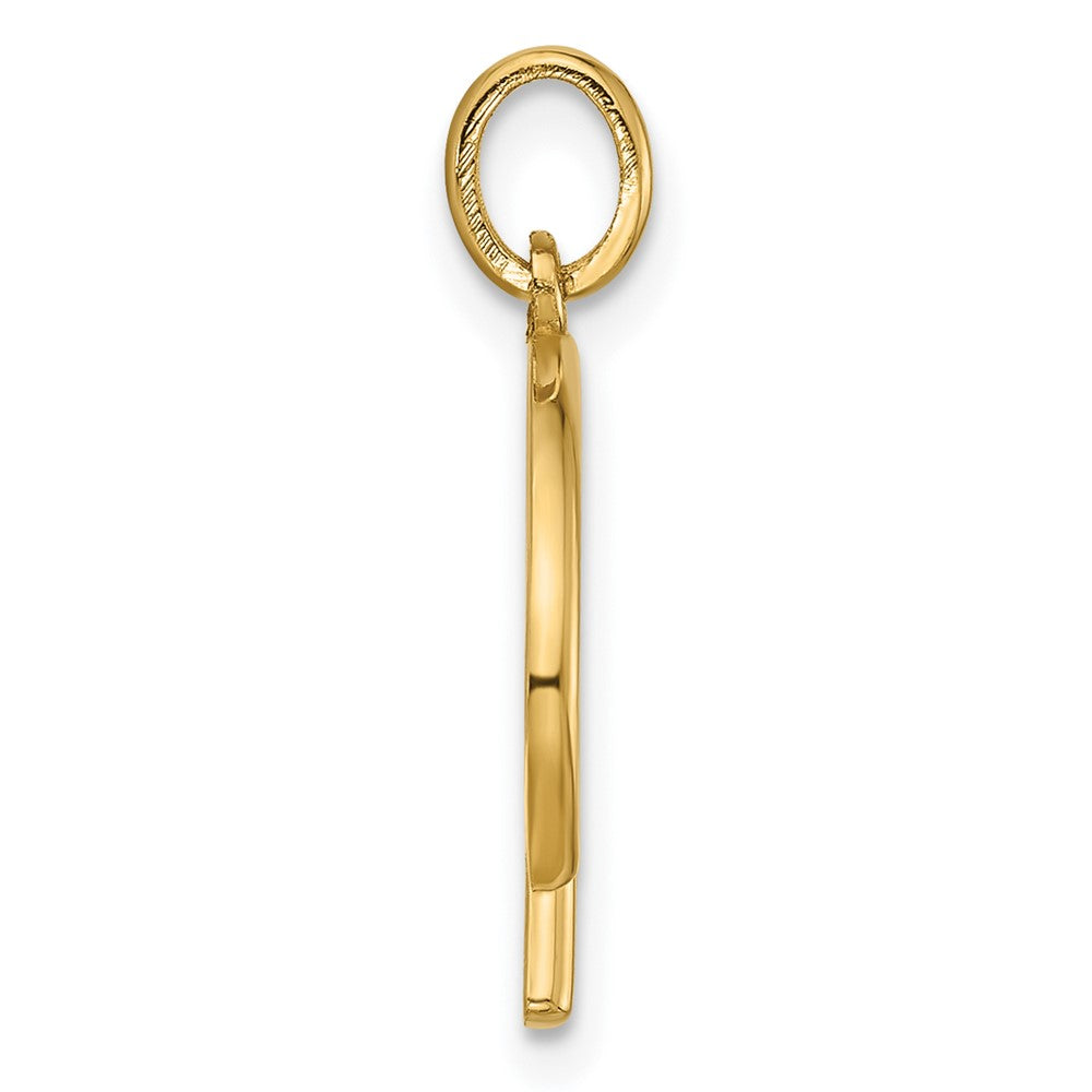 14K Gold Fancy Letter 'D' Charm Pendant - Charlie & Co. Jewelry