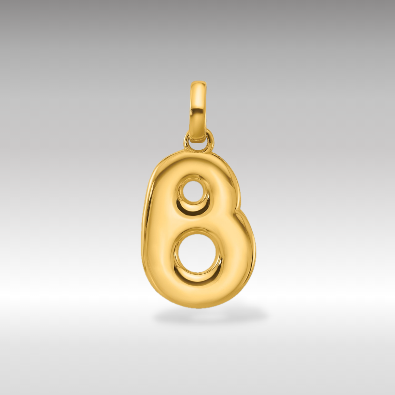 14K Gold Fancy Letter "B" Initial Pendant - Charlie & Co. Jewelry