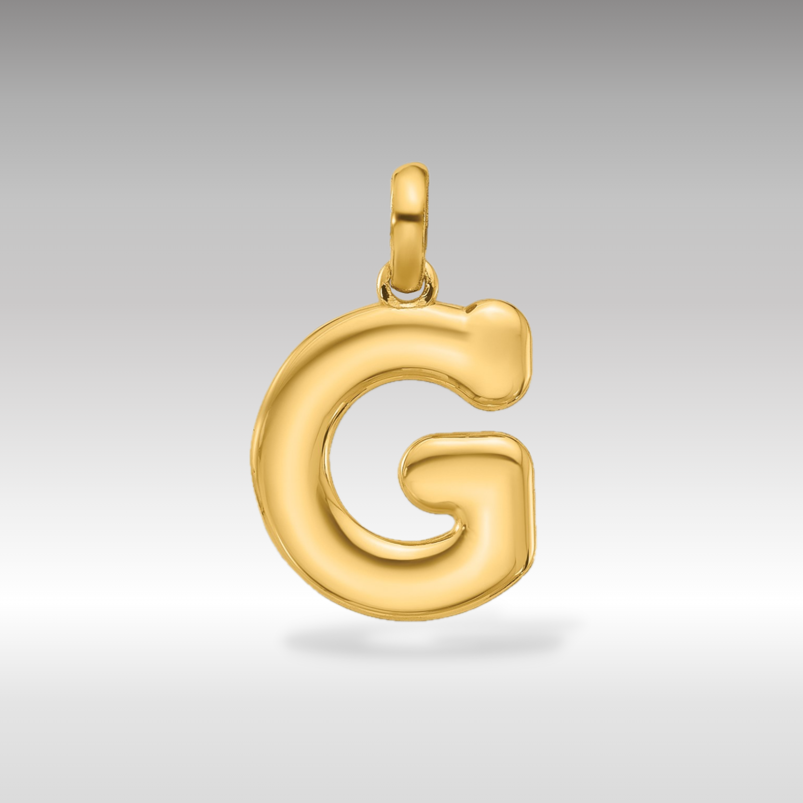 14K Gold Fancy Letter "G" Initial Pendant - Charlie & Co. Jewelry