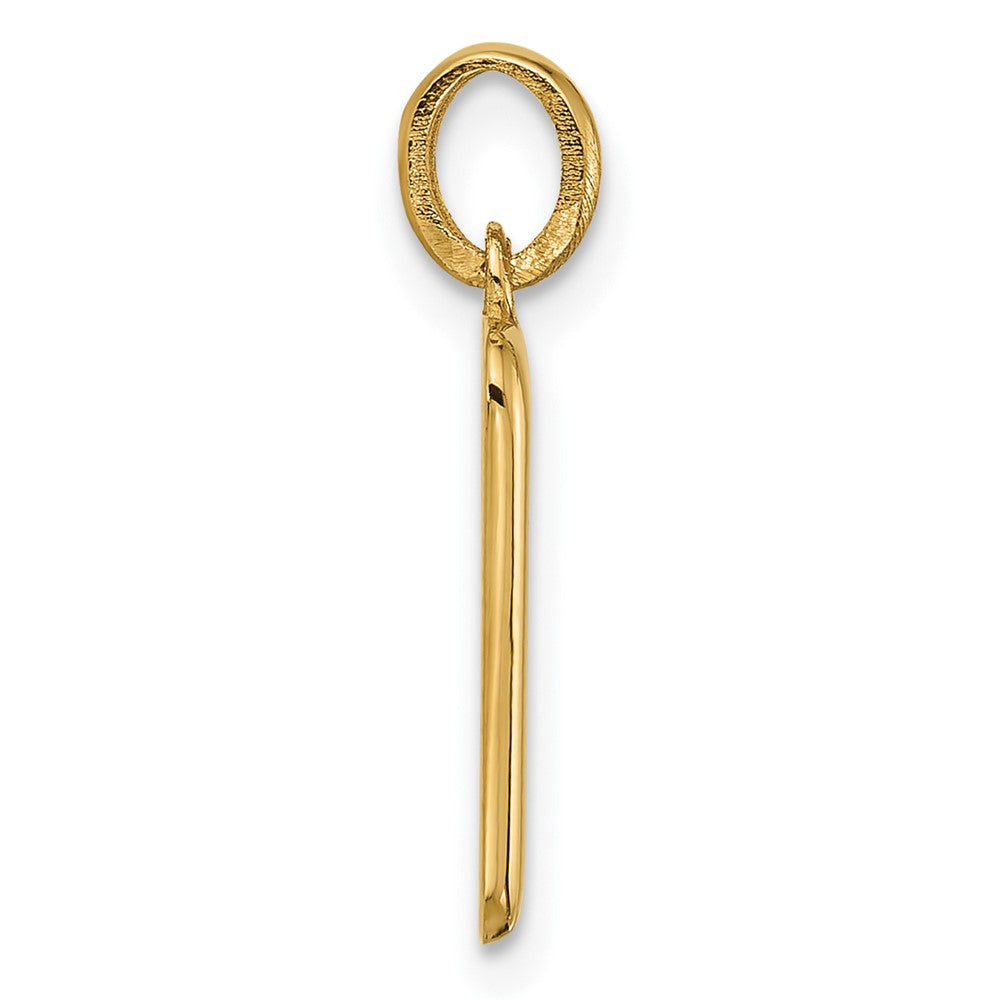 14K Gold Fancy Letter "P" Initial Pendant - Charlie & Co. Jewelry