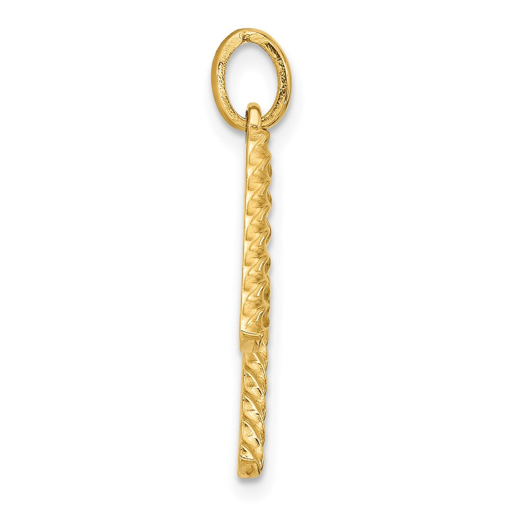 Charlie & Co Jewelry | 14ky Fancy Twist Letter M - Model D5677M