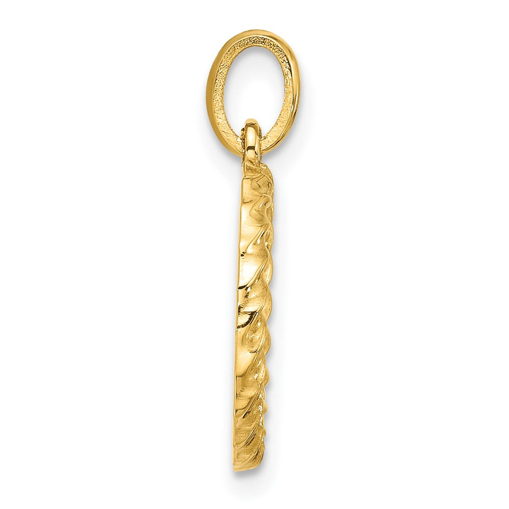 Charlie & Co Jewelry | 14ky Fancy Twist Letter O - Model D5677O