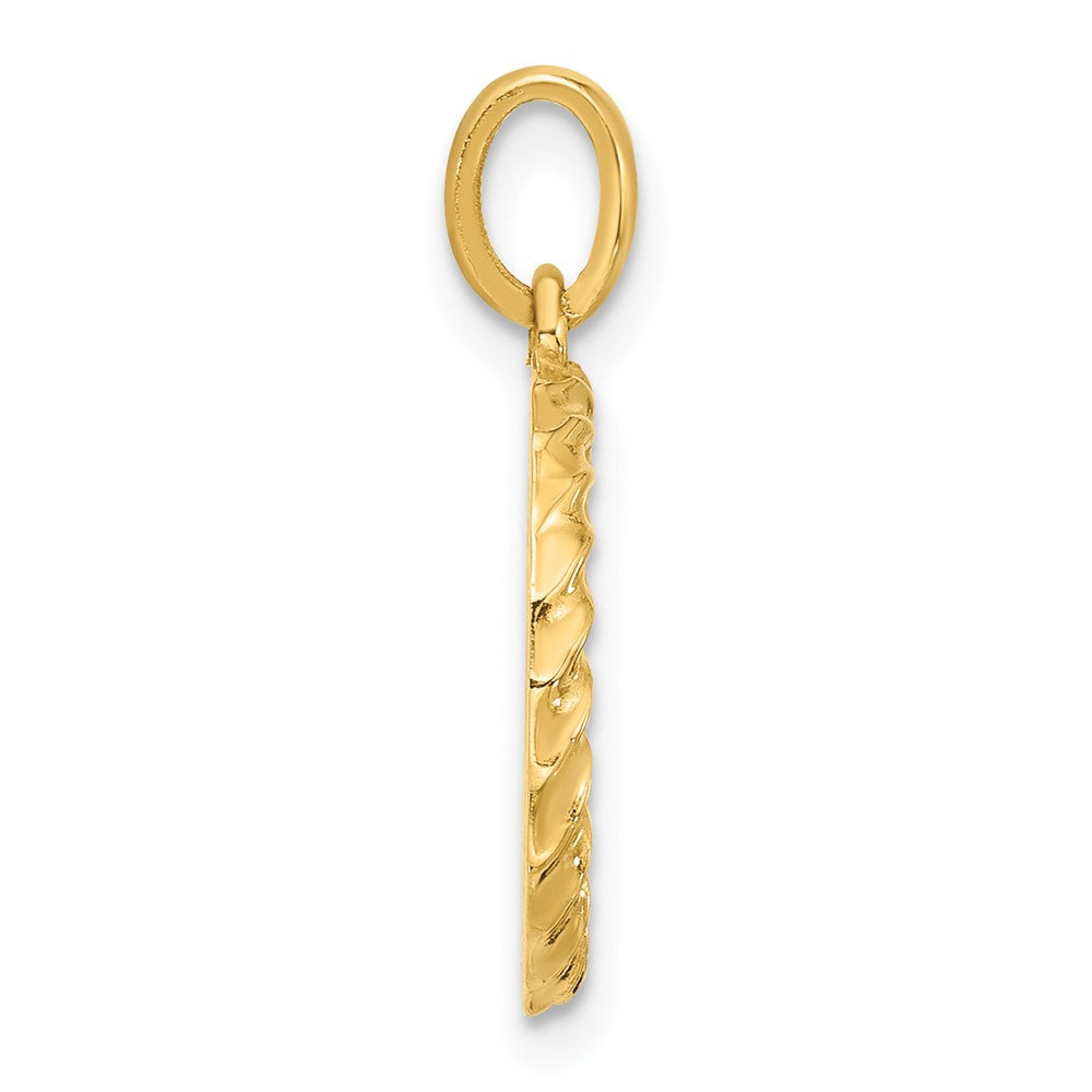 Charlie & Co Jewelry | 14ky Fancy Twist Letter Q - Model D5677Q