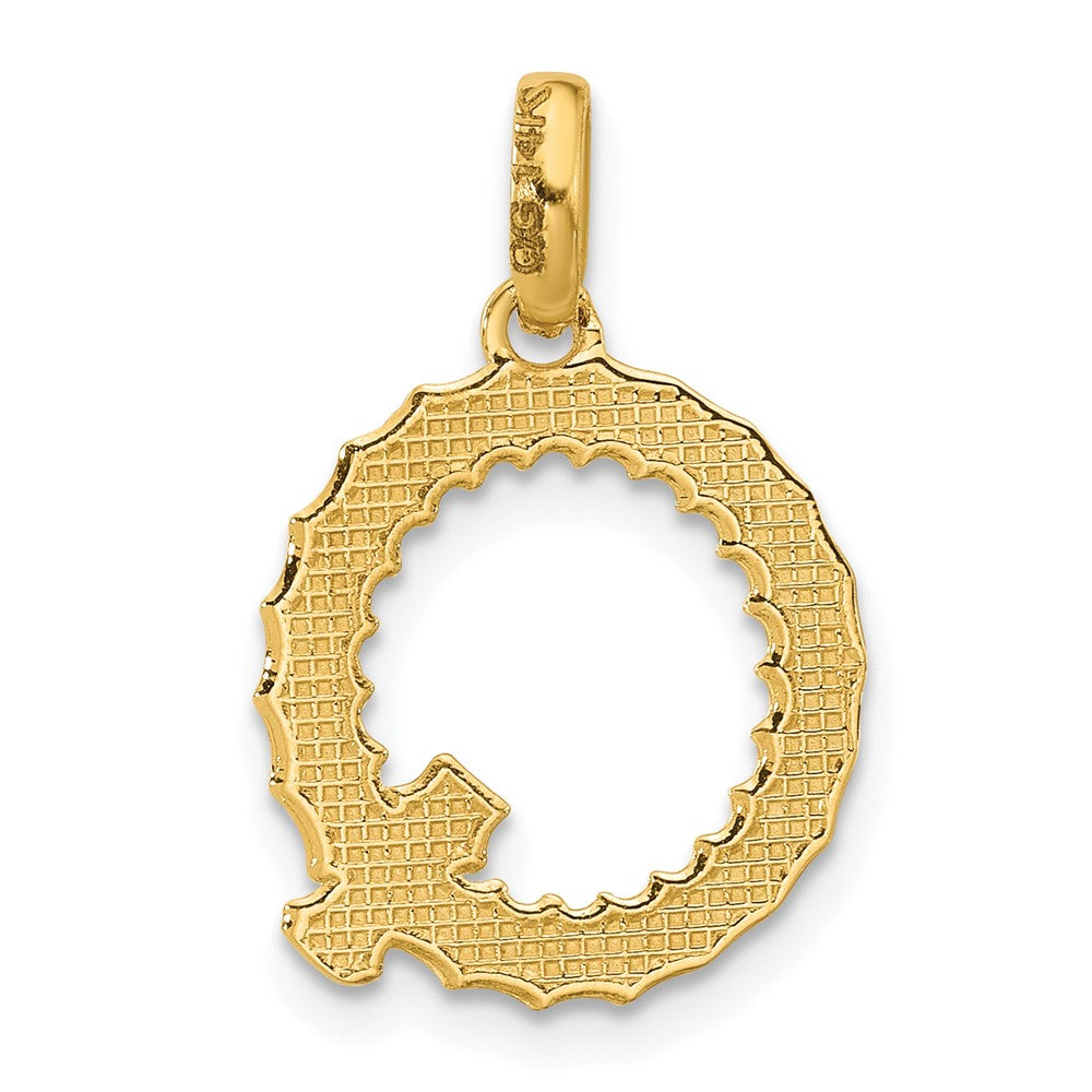Charlie & Co Jewelry | 14ky Fancy Twist Letter Q - Model D5677Q