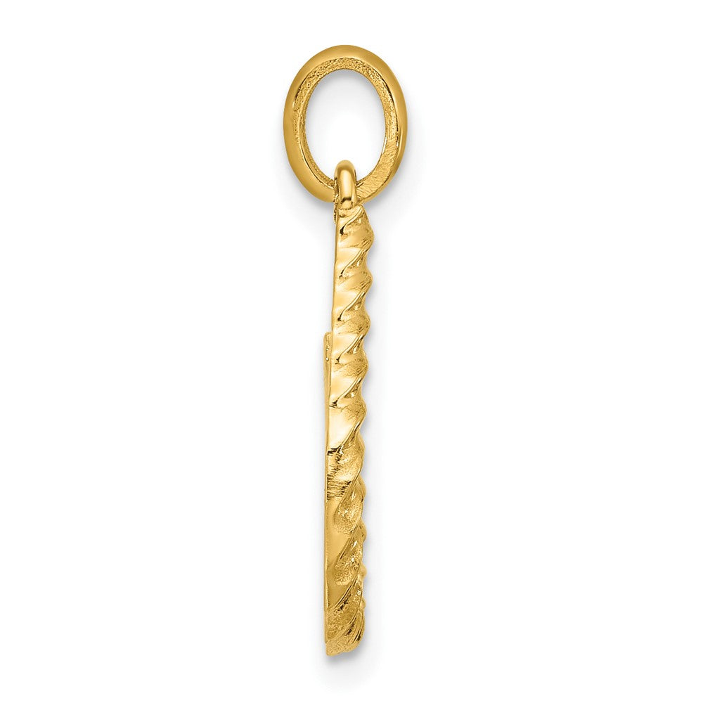 Charlie & Co Jewelry | 14ky Fancy Twist Letter U - Model D5677U