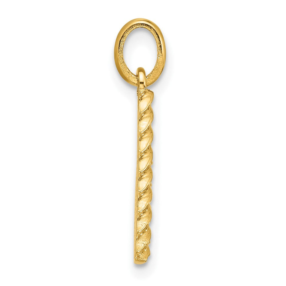 Charlie & Co Jewelry | 14ky Fancy Twist Letter V - Model D5677V