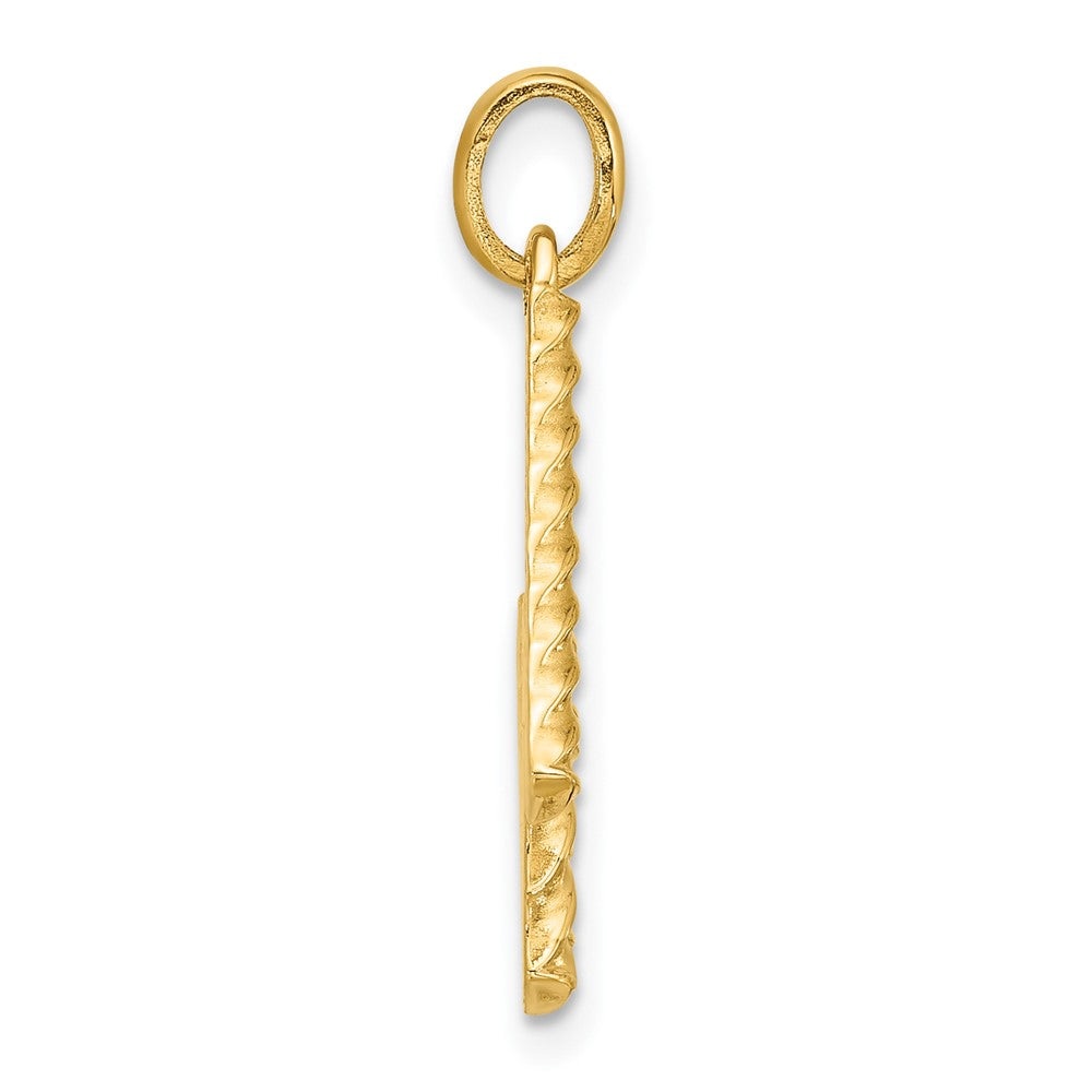 Charlie & Co Jewelry | 14ky Fancy Twist Letter W - Model D5677W