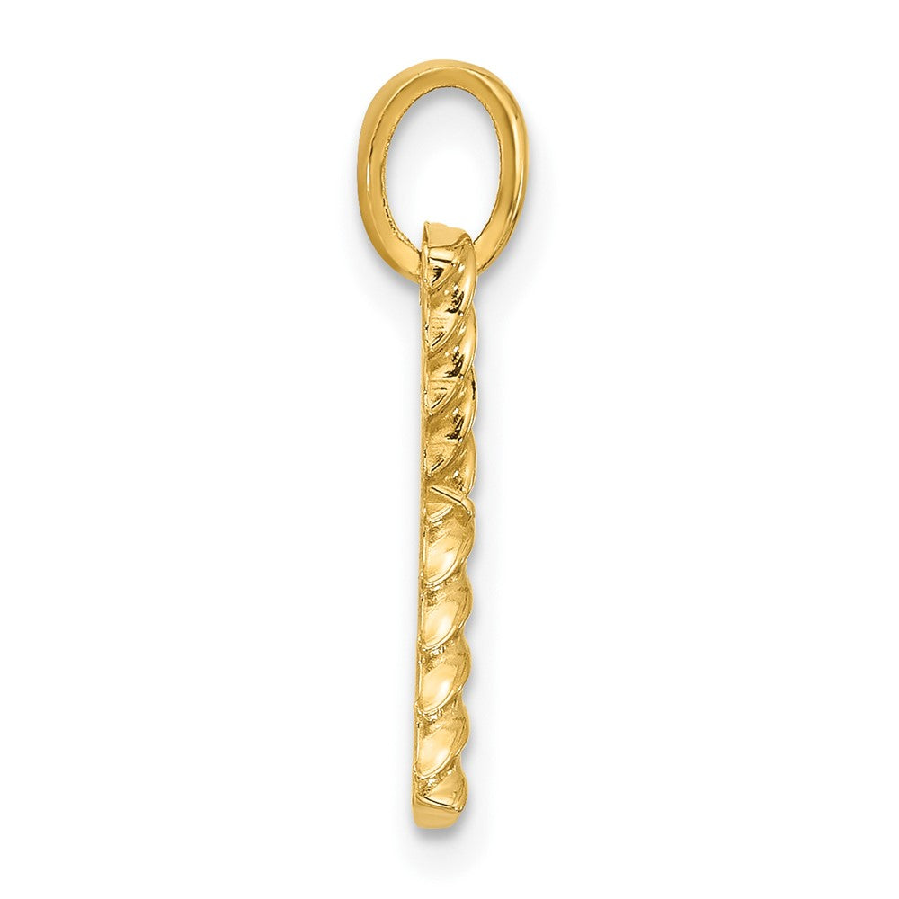 Charlie & Co Jewelry | 14ky Fancy Twist Letter Y - Model D5677Y