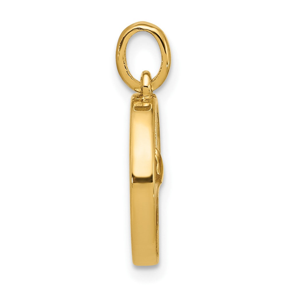 Charlie & Co Jewelry | 14ky Fancy Epoxy Waffle With Bite - Model D5678