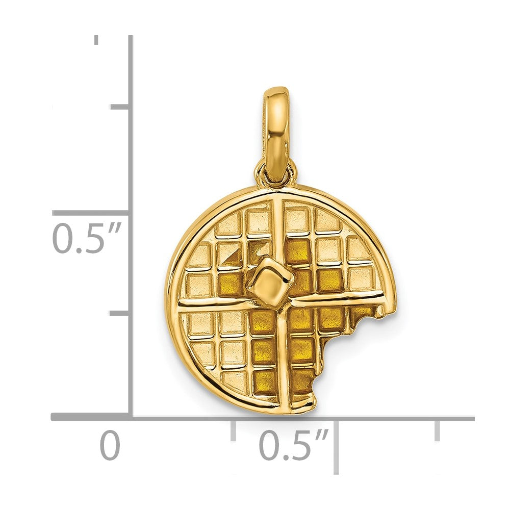 Charlie & Co Jewelry | 14ky Fancy Epoxy Waffle With Bite - Model D5678