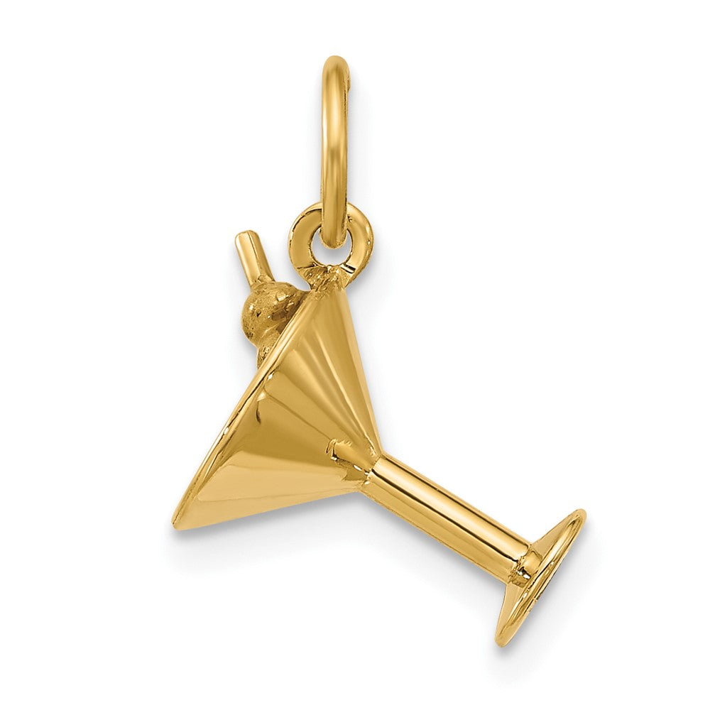 Charlie & Co Jewelry | 14ky Fancy Martini Glass With Olives - Model D5689