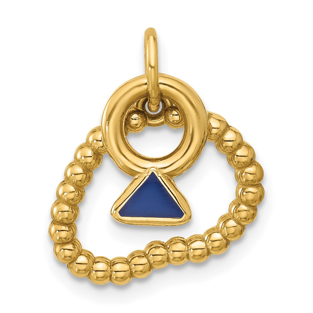Charlie & Co Jewelry | 14ky Fancy Mini Pearl Necklace And Mini Diamond Ring Charm - Model D5707