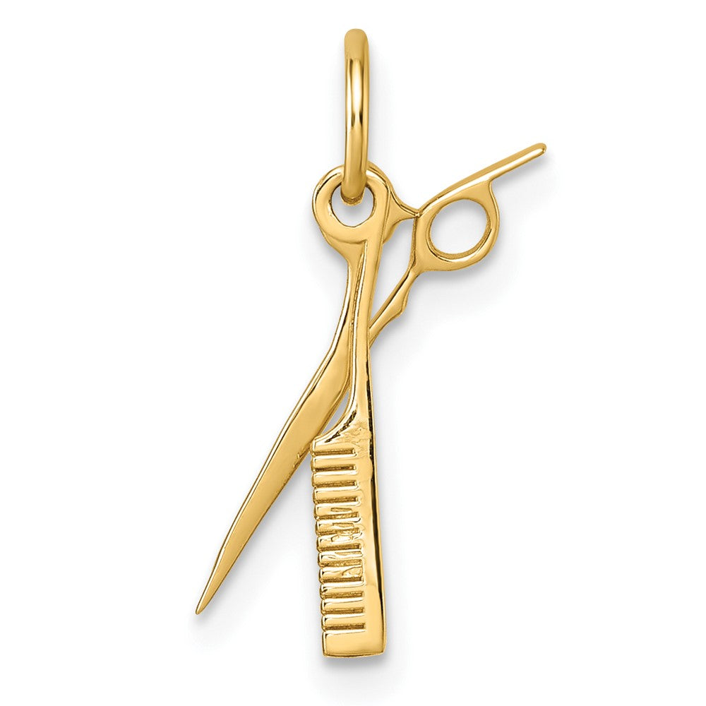 Charlie & Co Jewelry | 14ky Fancy Comb And Scissors Pendant - Model D5712
