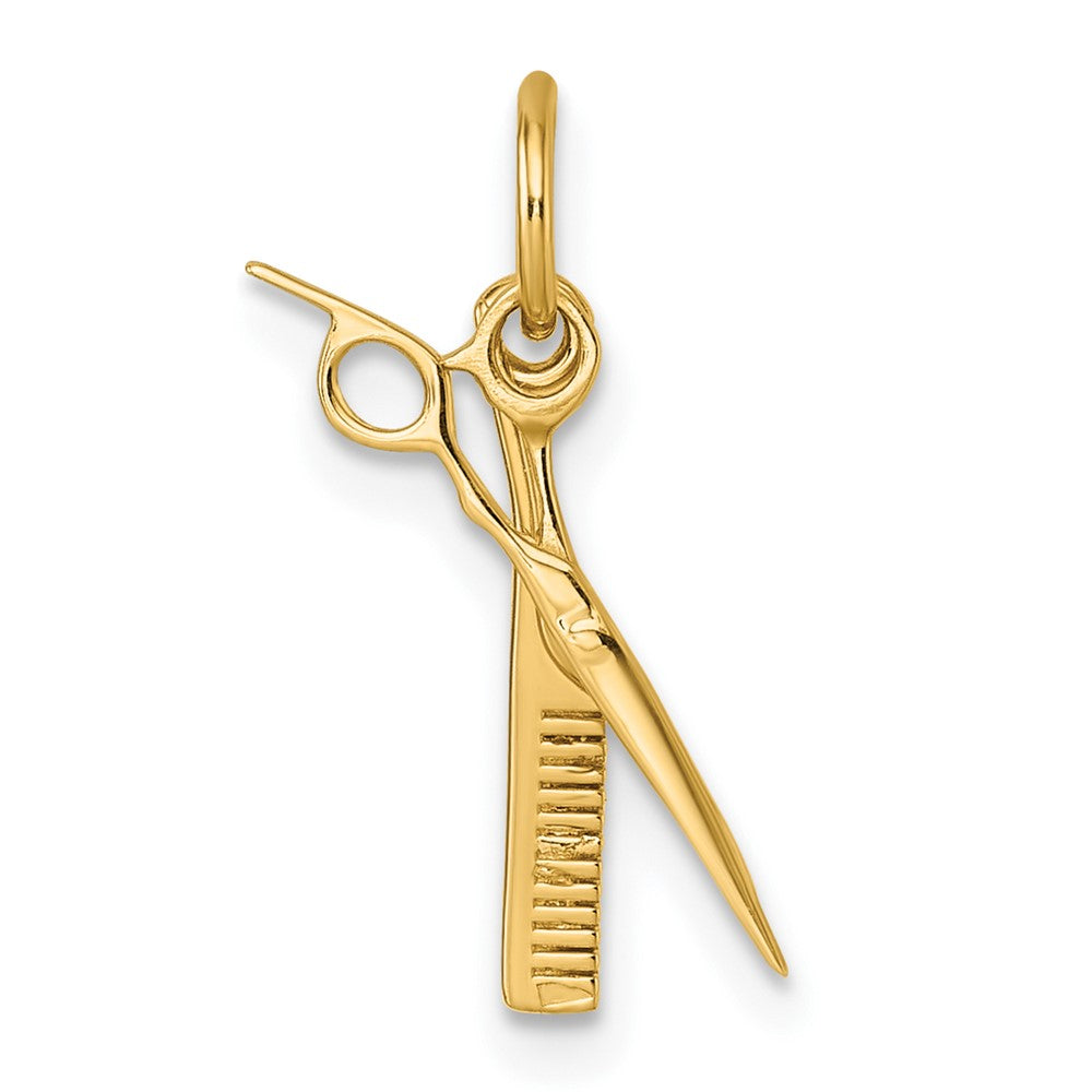 Charlie & Co Jewelry | 14ky Fancy Comb And Scissors Pendant - Model D5712