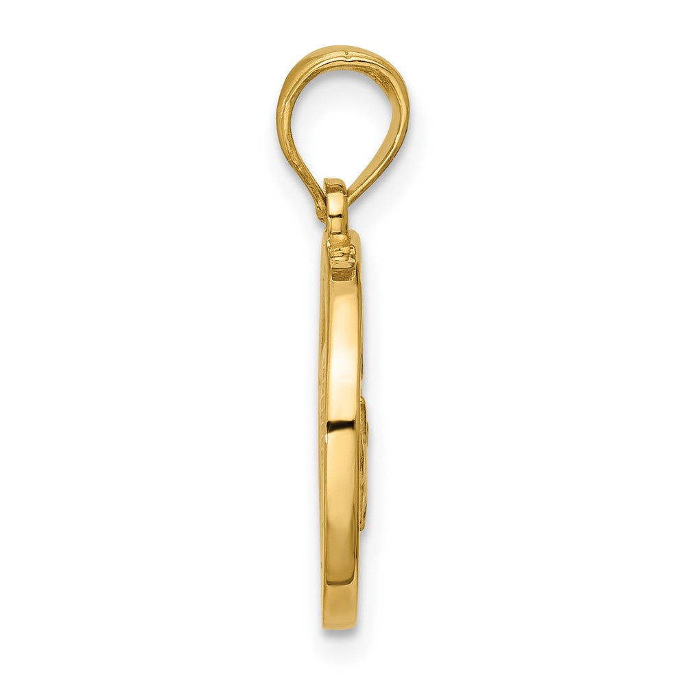 Charlie & Co Jewelry | 14k Polished Round Taurus Pendant - Model D5735